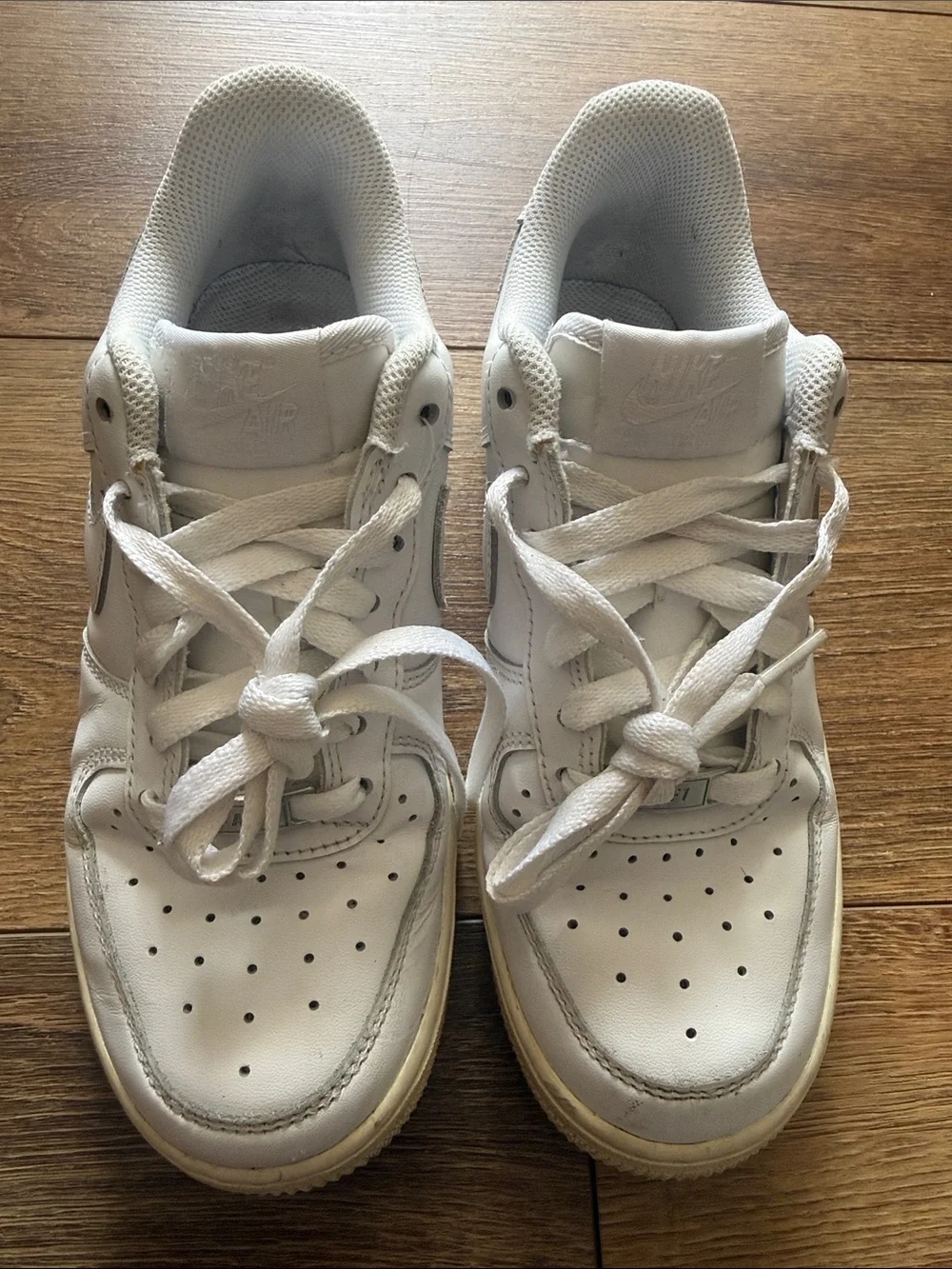 Nike All-White Low Top Sneakers Size 6.5 woman